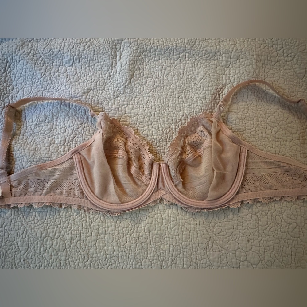 WACOAL Lace Embrace Underwire Bra in Light Pink EUC 34C - Picture 4 of 16